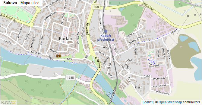 Sukova - mapa ulice