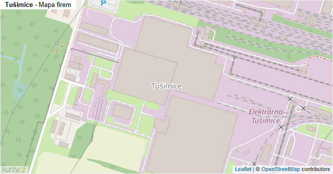 Tušimice - mapa firem
