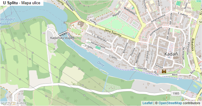 U Splitu - mapa ulice
