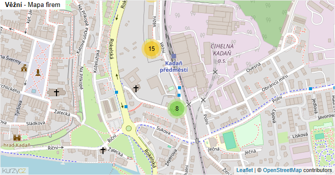 Věžní - mapa firem