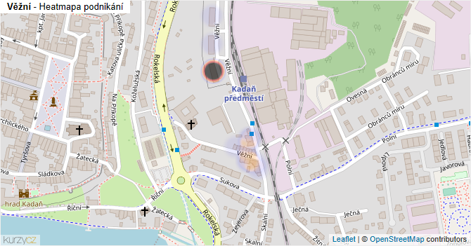 Věžní - mapa podnikání