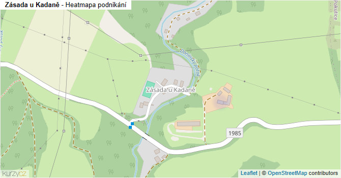 Zásada u Kadaně - mapa podnikání