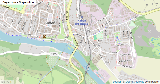 Zeyerova - mapa ulice