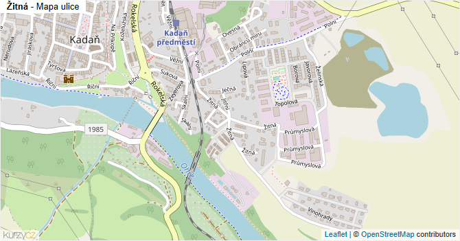 Žitná - mapa ulice