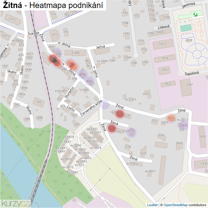 Mapa Žitná - Firmy v ulici.
