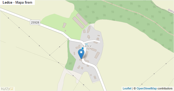 Ledce - mapa firem