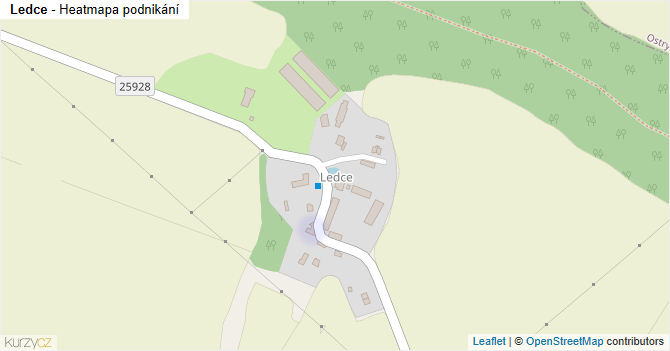 Ledce - mapa podnikání