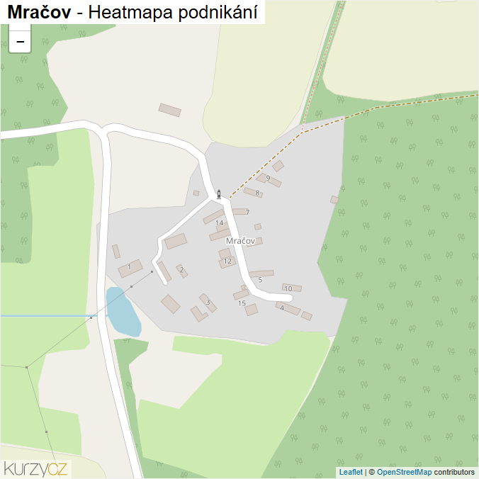 Mapa Mračov - Firmy v části obce.
