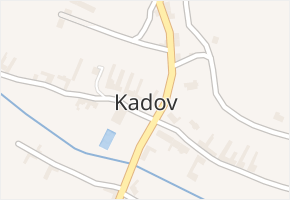 Kadov v obci Kadov - mapa části obce