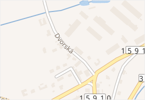 Dvorská v obci Kájov - mapa ulice