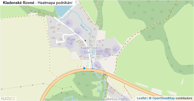 Kladenské Rovné - mapa podnikání