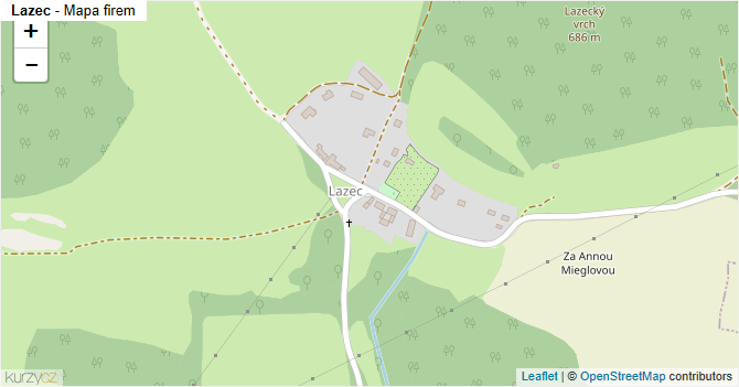 Lazec - mapa firem
