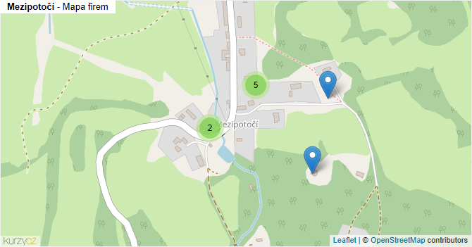 Mezipotočí - mapa firem