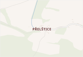 Přelštice v obci Kájov - mapa části obce