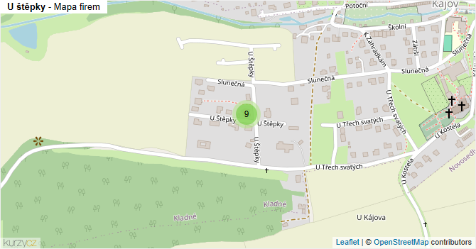 U štěpky - mapa firem