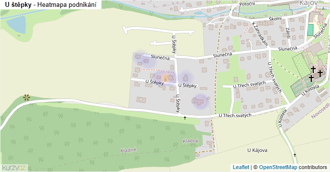 U štěpky - mapa podnikání