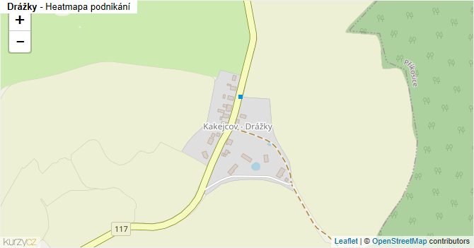 Drážky - mapa podnikání