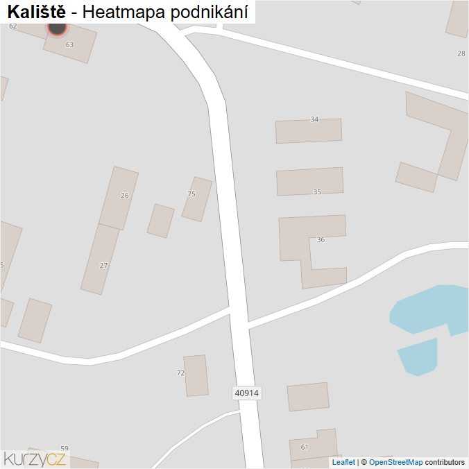Mapa Kaliště - Firmy v obci.
