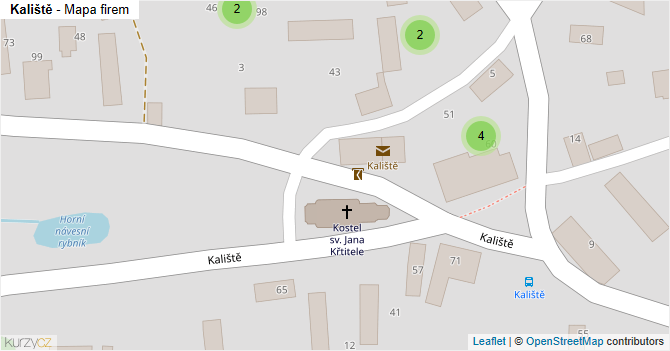 Kaliště - mapa firem