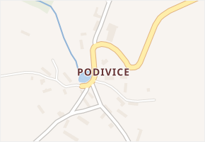 Podivice v obci Kaliště - mapa části obce