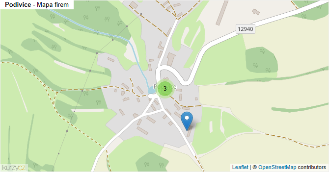 Podivice - mapa firem