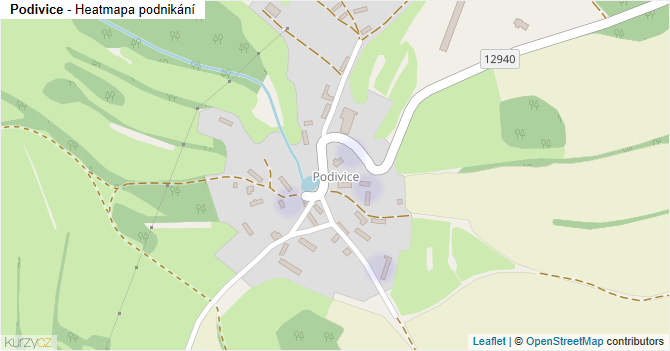 Podivice - mapa podnikání