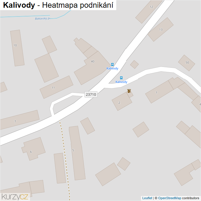 Mapa Kalivody - Firmy v obci.