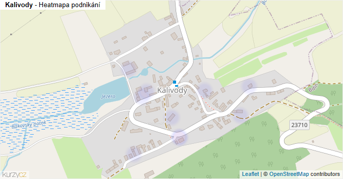 Kalivody - mapa podnikání