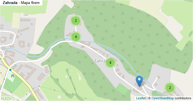 Zahrada - mapa firem