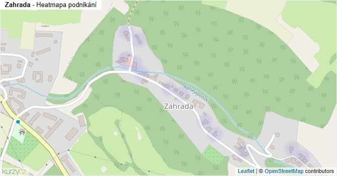 Zahrada - mapa podnikání