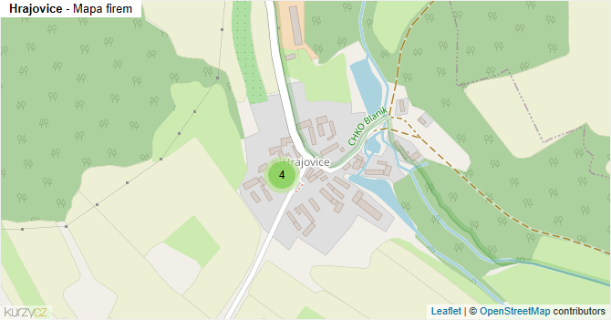 Hrajovice - mapa firem