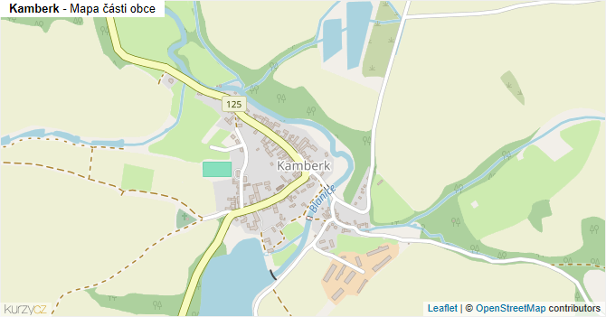 Kamberk - mapa části obce