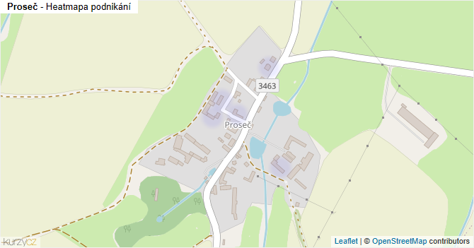 Proseč - mapa podnikání
