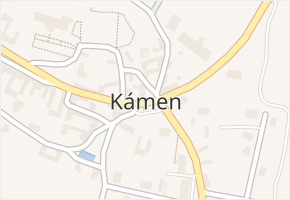 Kámen v obci Kámen - mapa části obce