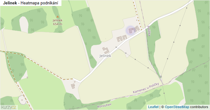 Jelínek - mapa podnikání