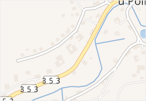 Kamenec u Poličky v obci Kamenec u Poličky - mapa části obce