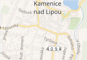 Jungmannova v obci Kamenice nad Lipou - mapa ulice