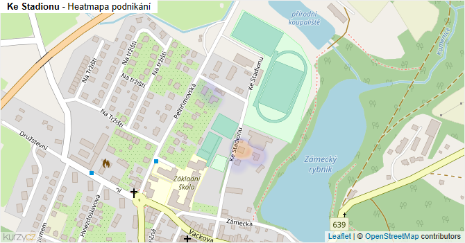 Ke Stadionu - mapa podnikání