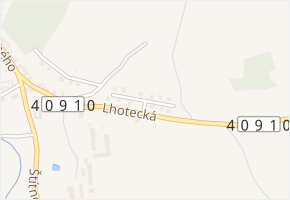 Na Výsluní v obci Kamenice nad Lipou - mapa ulice