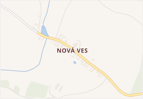 Nová Ves v obci Kamenice nad Lipou - mapa části obce