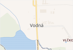 Vodná v obci Kamenice nad Lipou - mapa části obce