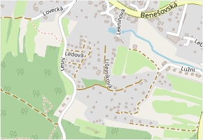 Lišejníková v obci Kamenice - mapa ulice