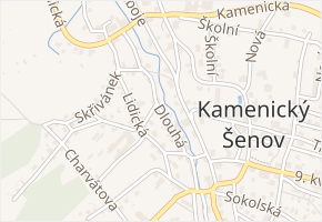 Dlouhá v obci Kamenický Šenov - mapa ulice