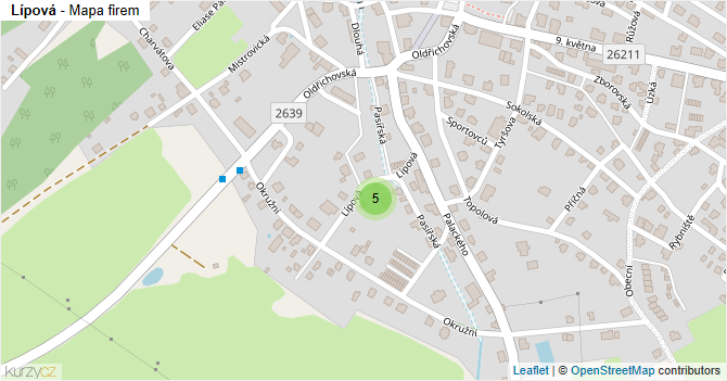 Lípová - mapa firem