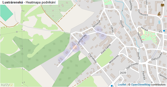 Lustrárenská - mapa podnikání