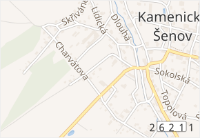 Mistrovická v obci Kamenický Šenov - mapa ulice