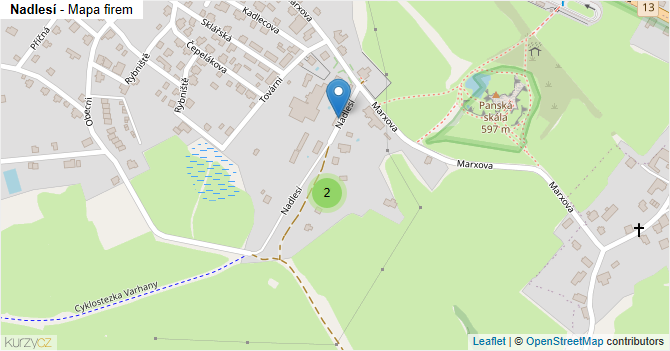 Nadlesí - mapa firem