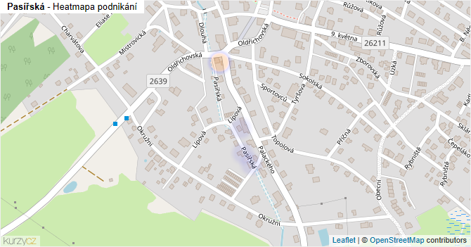 Pasířská - mapa podnikání