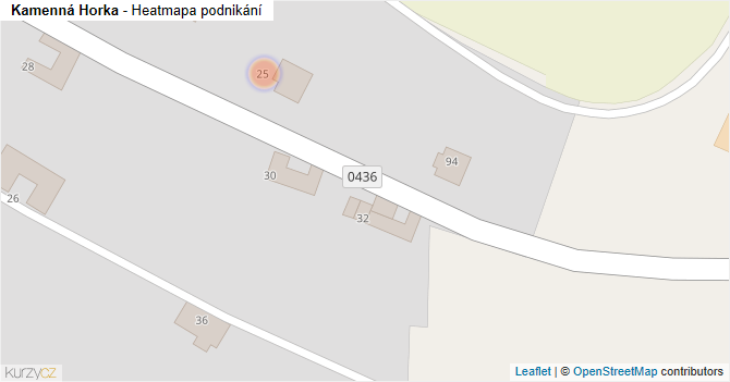 Kamenná Horka - mapa podnikání