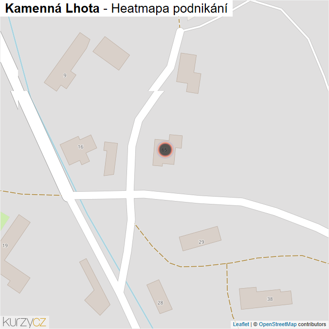 Mapa Kamenná Lhota - Firmy v obci.